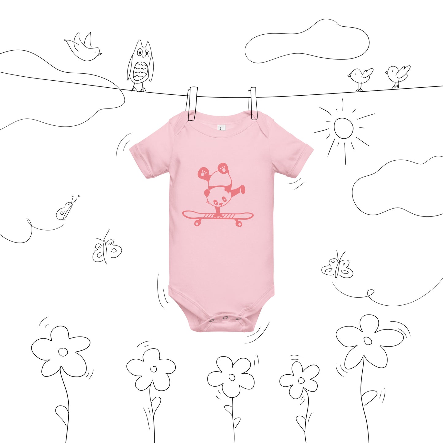 Baby short sleeve one piece