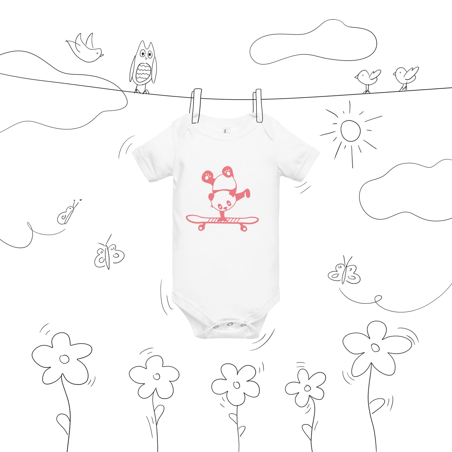 Baby short sleeve one piece