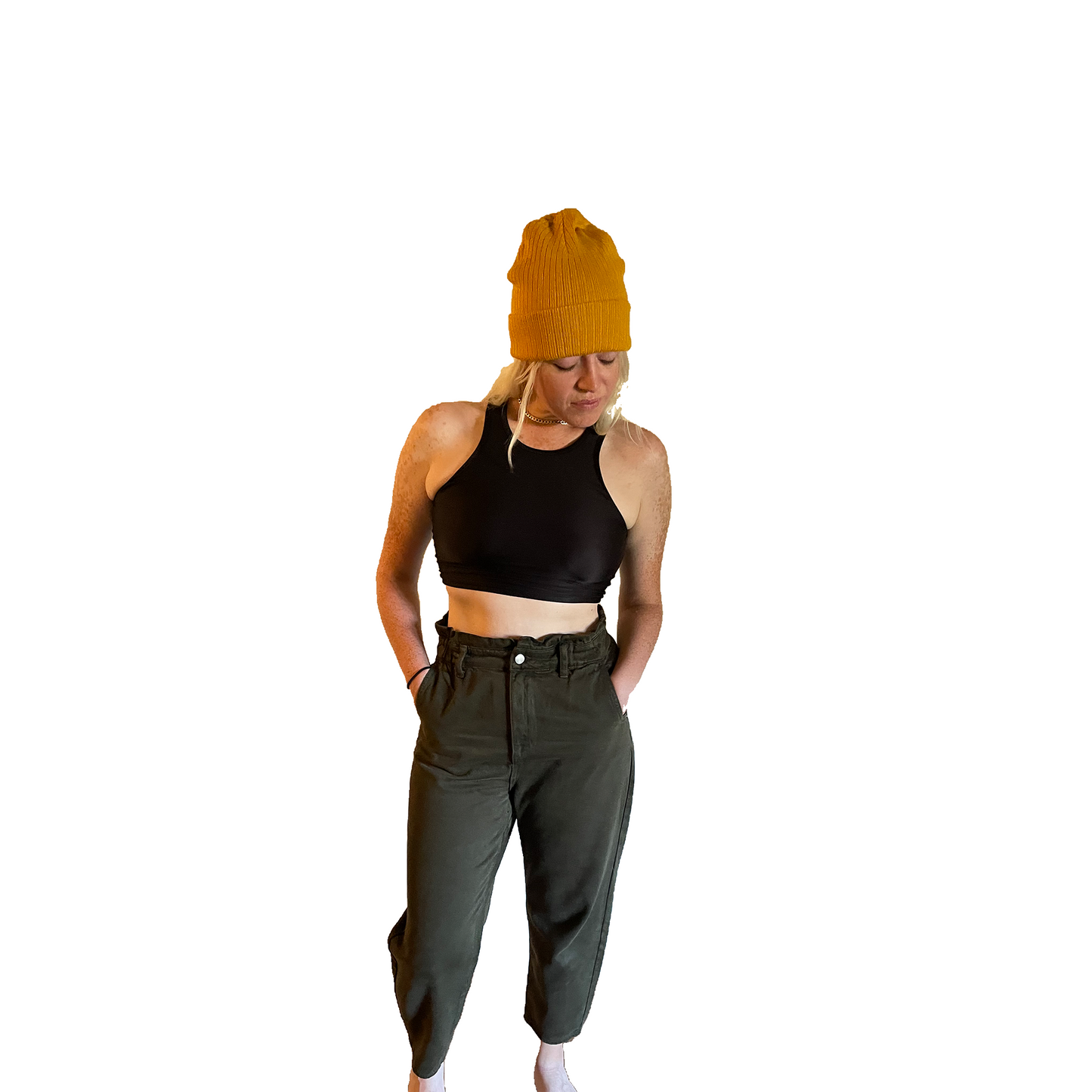 Green Dad Jeans