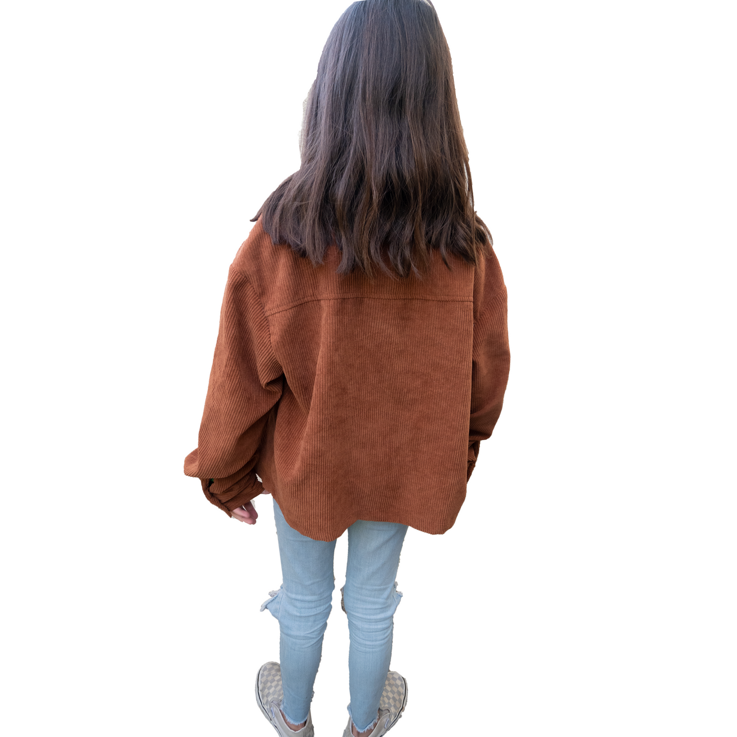 Y - Oversized Corduroy Jacket - Caramel