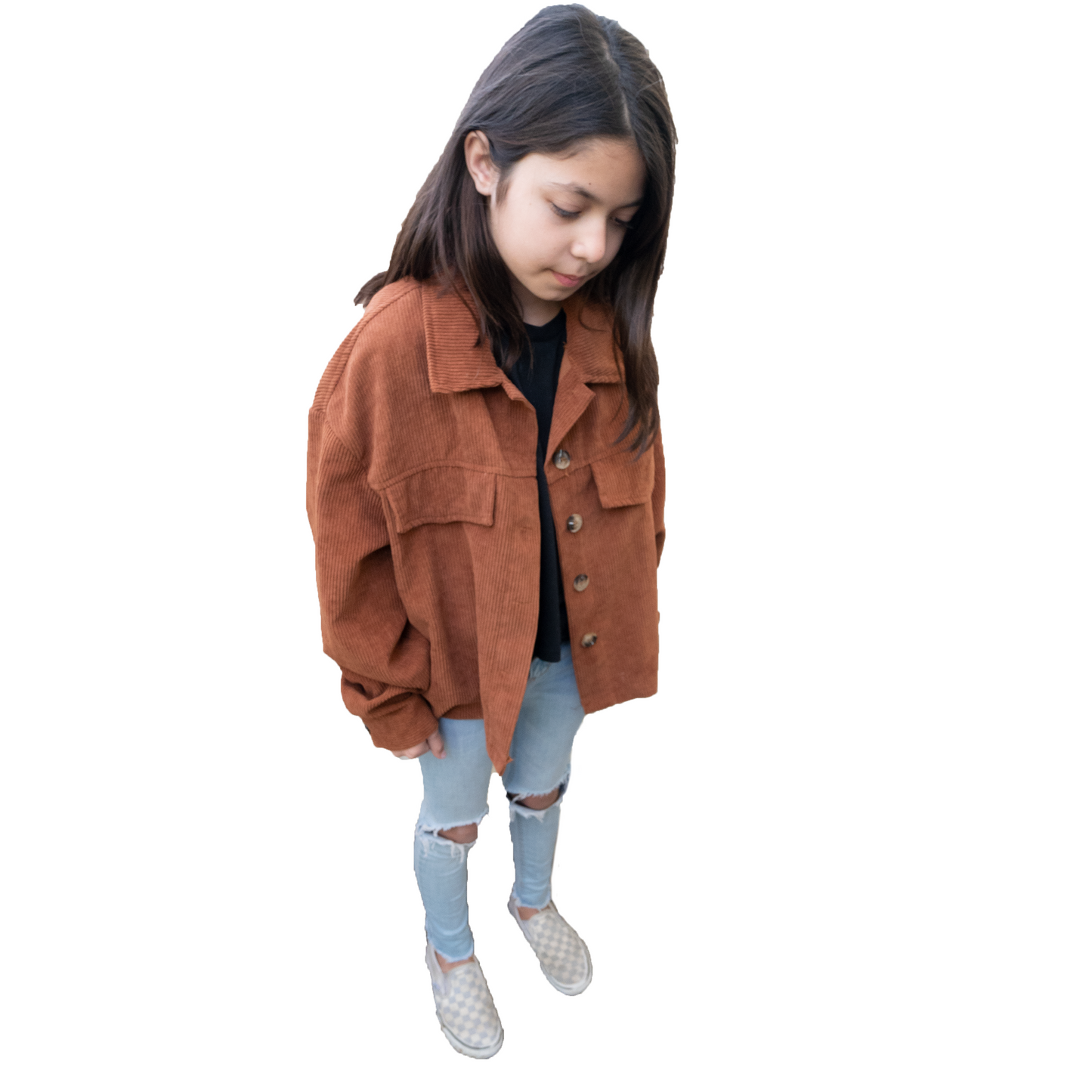 Y - Oversized Corduroy Jacket - Caramel