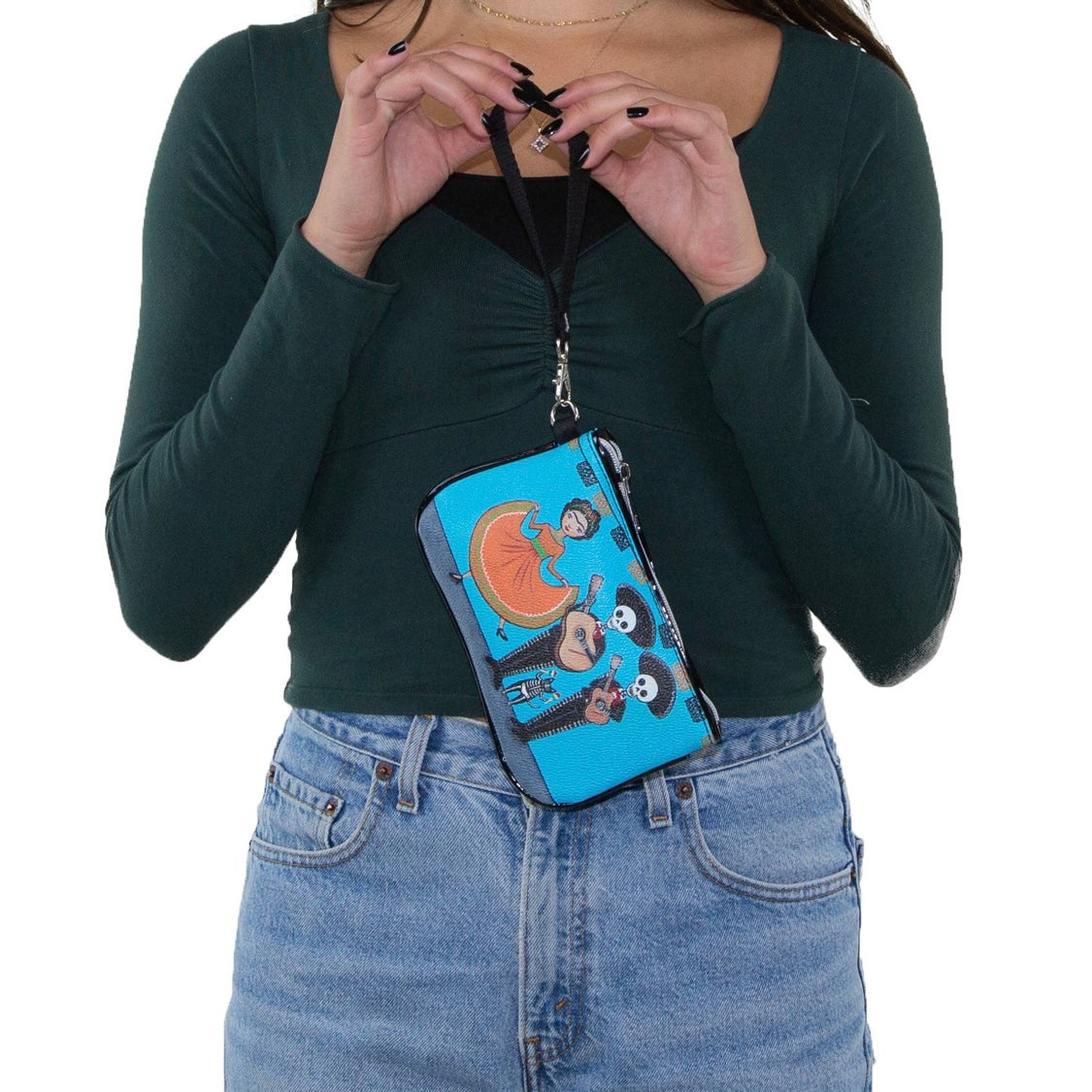 Skeleton Mariachi Band Wristlet
