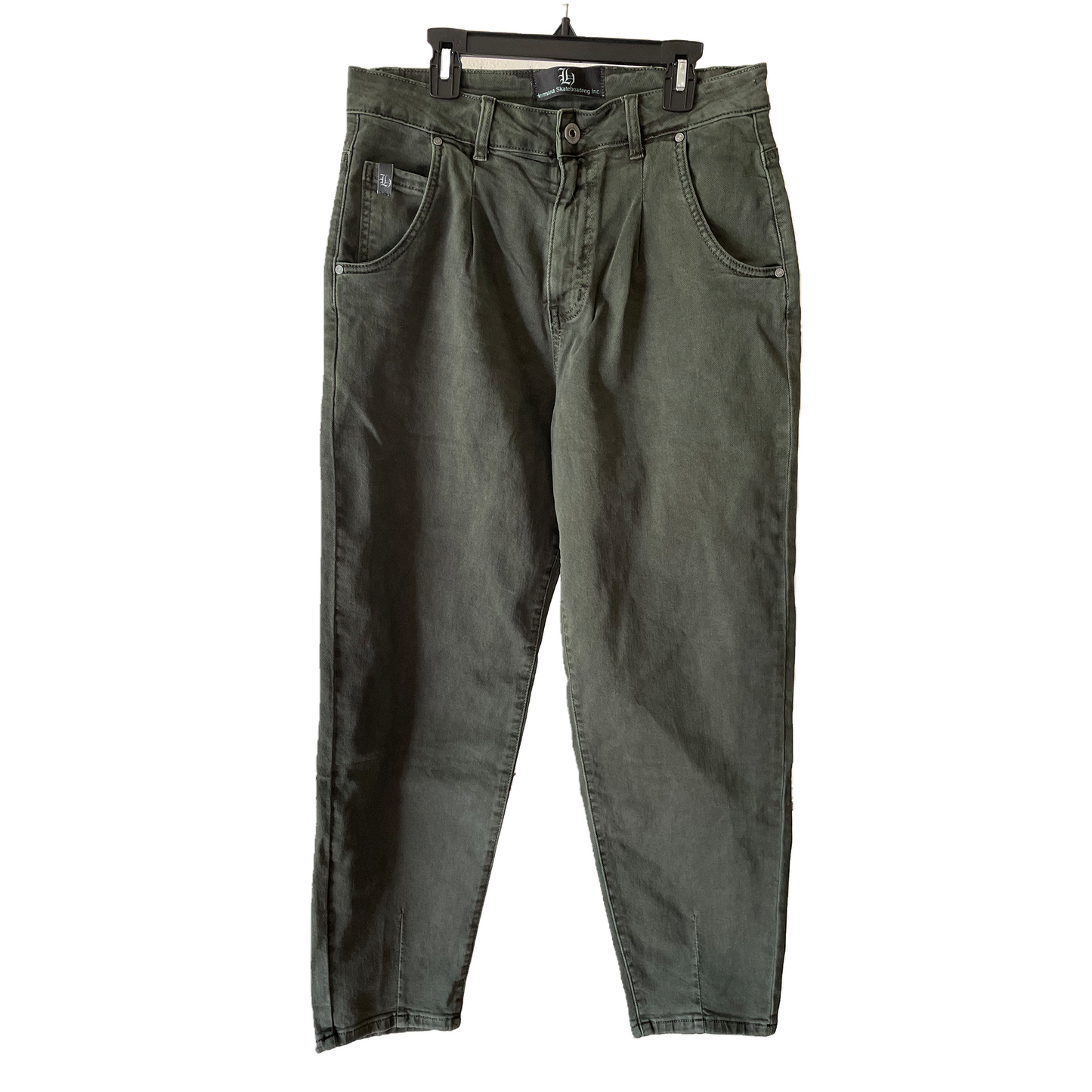 Hermana Skateboarding Signature Mom Jeans green