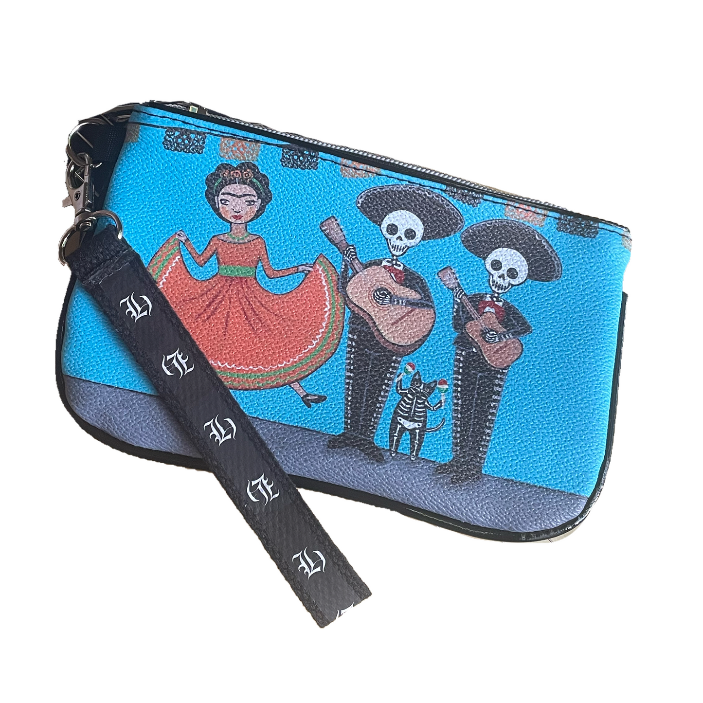Skeleton Mariachi Band Wristlet